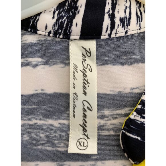 Set Of 2 PerSeption Womens Tops XL SL Stretch 8838 Resort Vacay - Picture 4 of 13